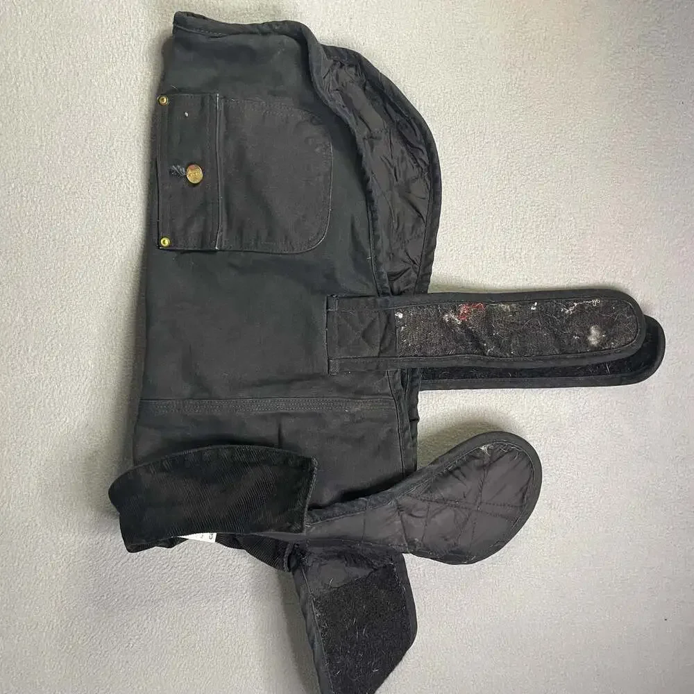 Carhartt Firm Duck Insulated Dog Chore Coat Black Measurements in photos